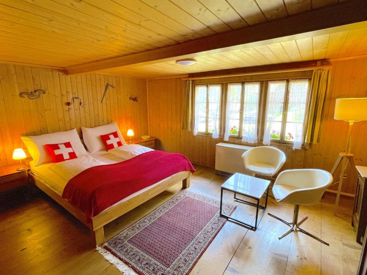 Swisshut Stunning Views Alps Lake - Chalet Erli Därligen Exterior foto