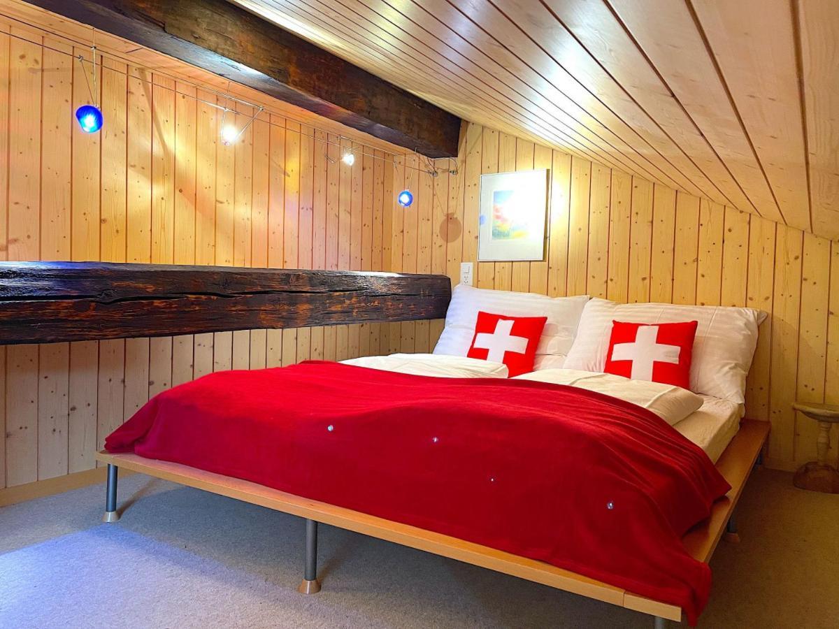 Swisshut Stunning Views Alps Lake - Chalet Erli Därligen Exterior foto