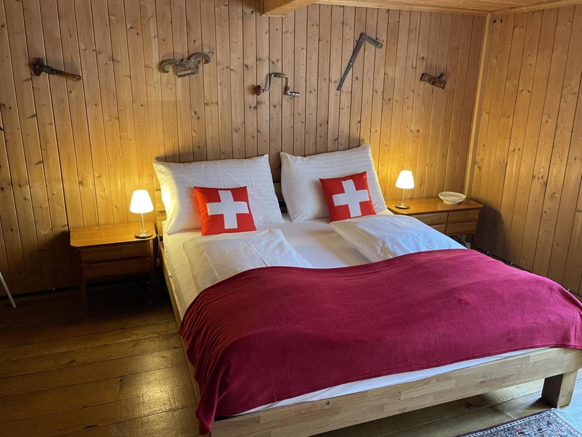 Swisshut Stunning Views Alps Lake - Chalet Erli Därligen Exterior foto